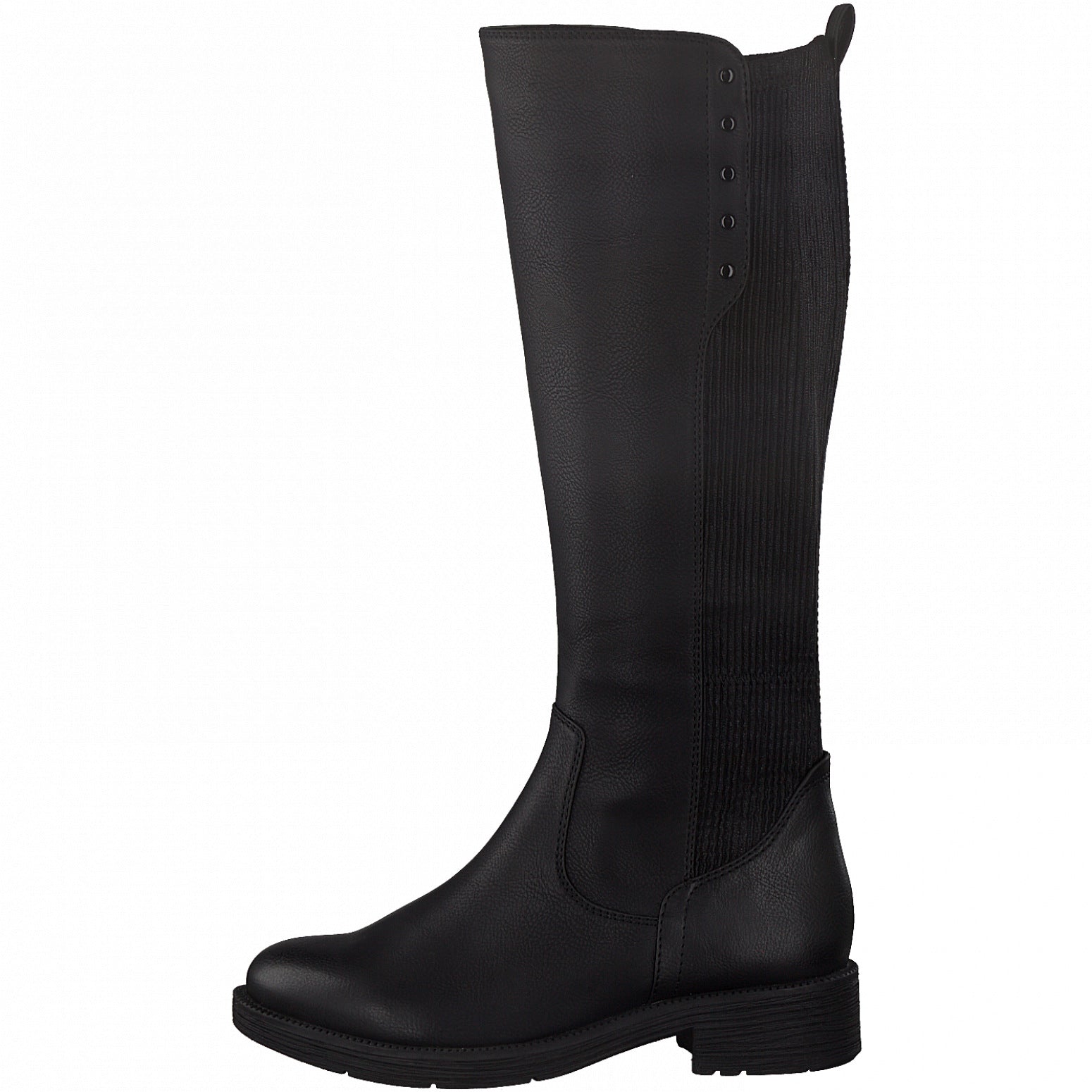 Jana Long Riding Boot with zip 25560 BLACK
