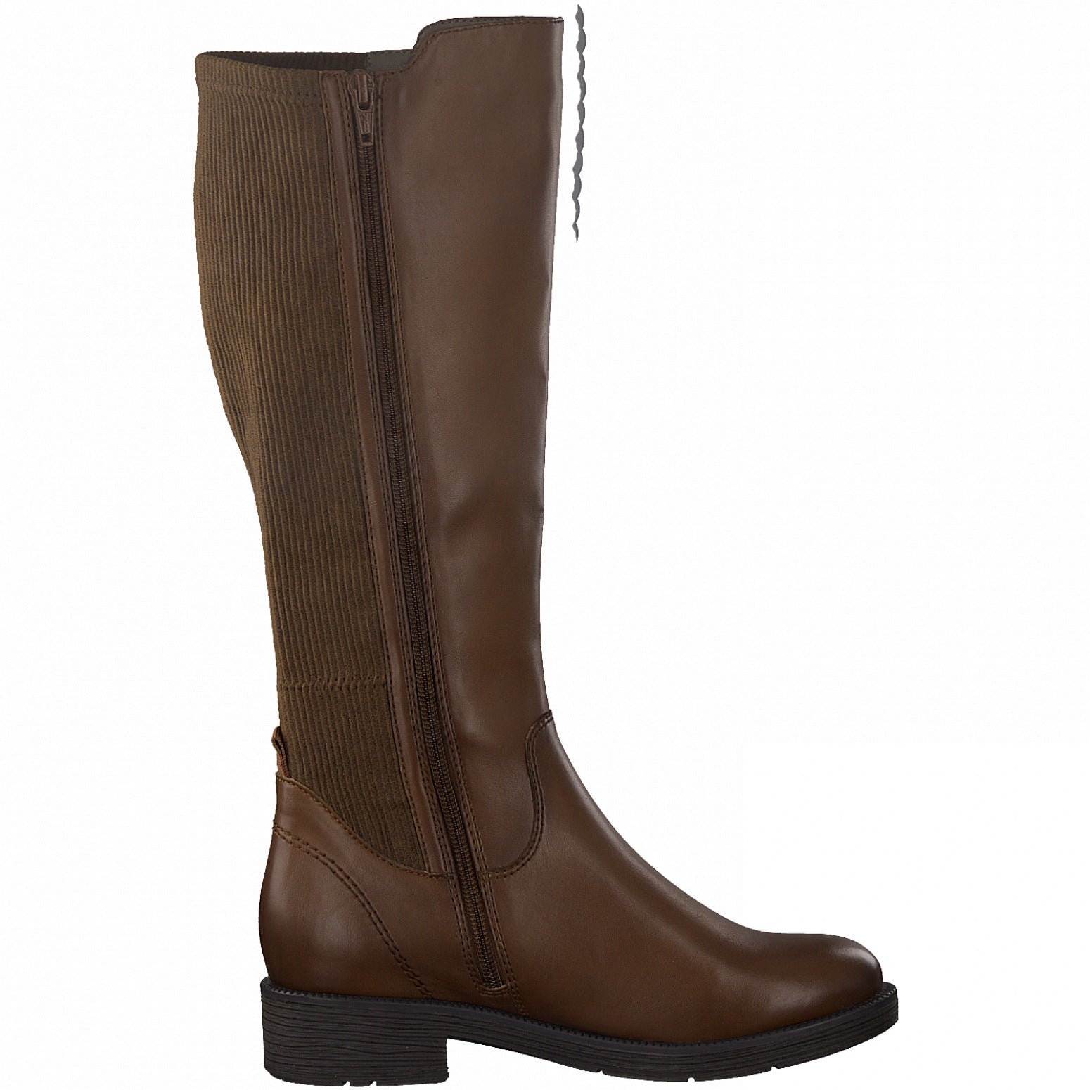 Jana Long Riding Boot with zip 25590 CHESTNUT