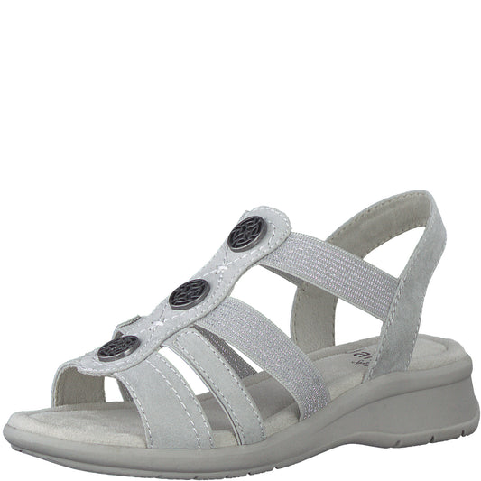 Jana 28165 GREY Slip On Sandals