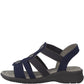 Jana 28165 Navy Slip on Sandal