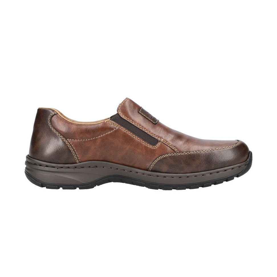 Rieker Men's Slip- On Leather Shoe TOFFEE 03354-26