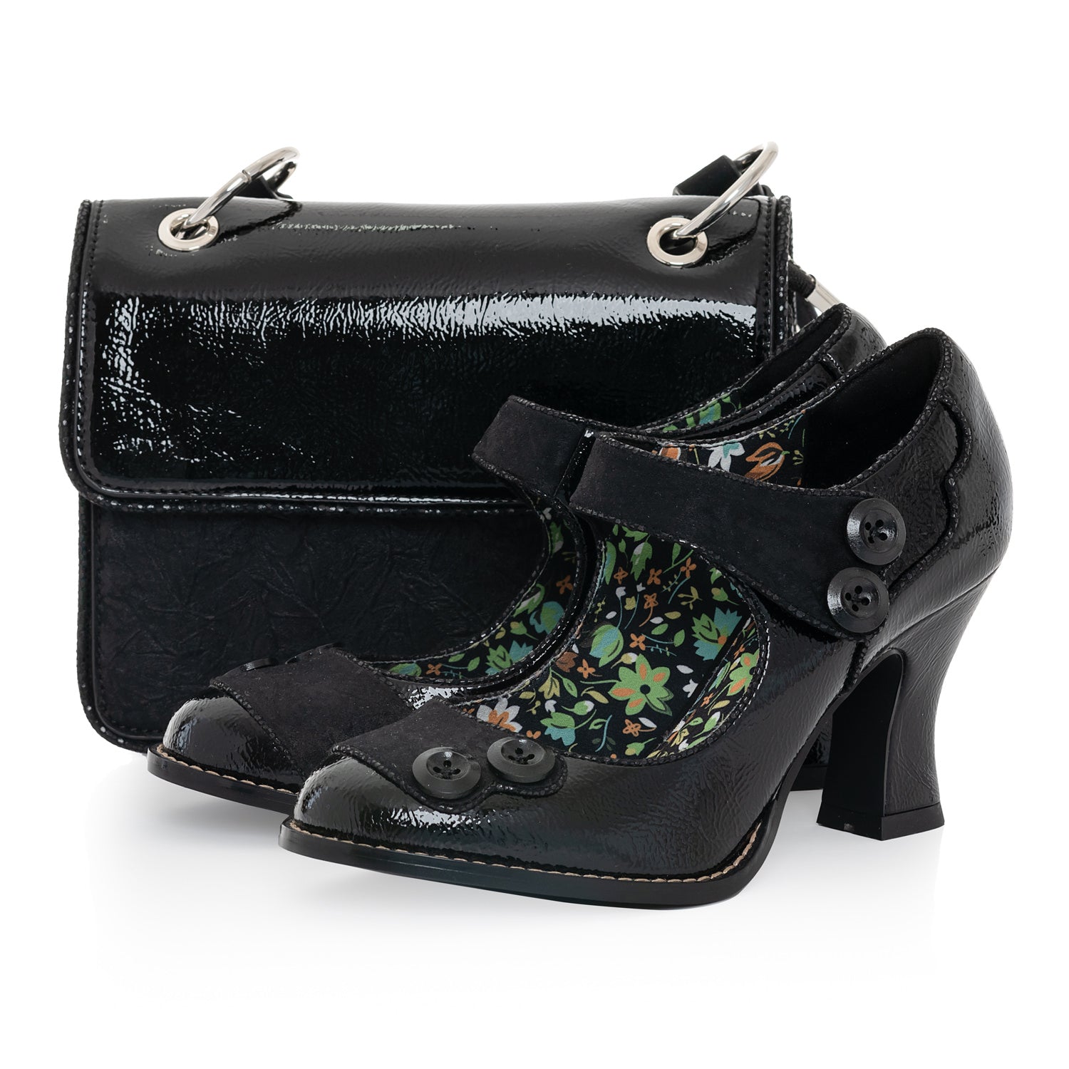 Toledo BLACK  PAT match penny/clara blk
