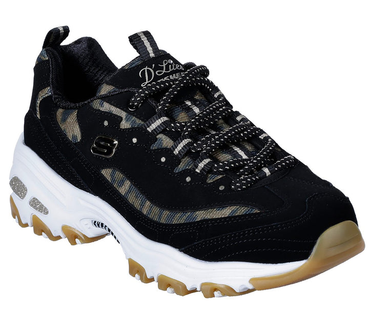 SKECHERS TRAINER D LITES BLACK 13158BKLD A.G. Meek