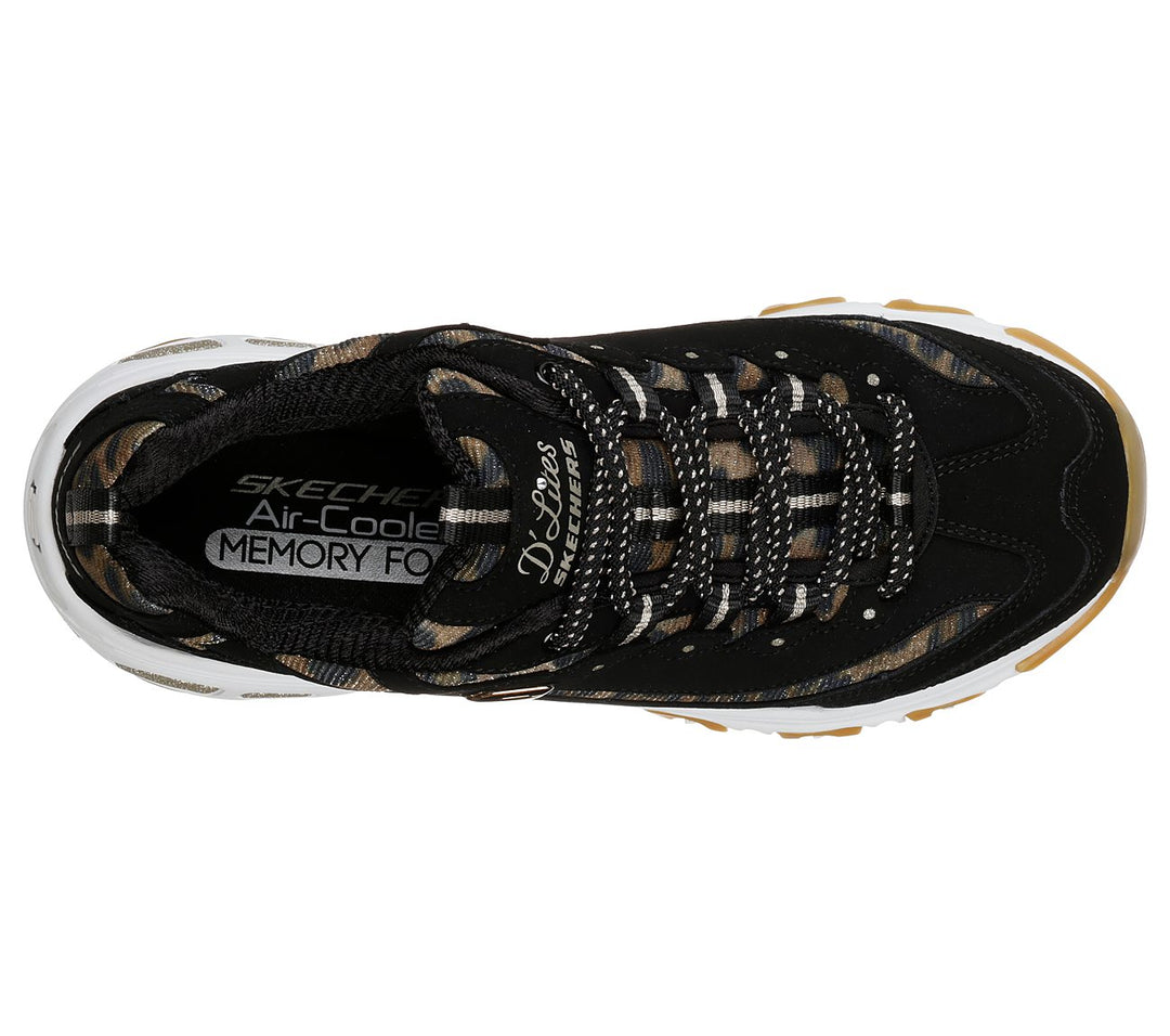 SKECHERS TRAINER D LITES BLACK 13158BKLD A.G. Meek