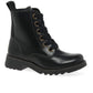 FLY London Ankle Boot Ragi BLACK Soft Leather Military Style Lace Boot