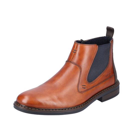 Rieker Men's Boot 17654 Chelsea Boot with Zip 17654-22 NUT