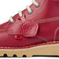 Kickers Mens Kick Hi Red Leather Boots