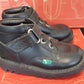 Kickers Kick Quick Black Leather Infants slip on Shoe
