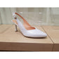 Bioeco 4009 WHITE Leather Closed Toe Slingback Shoes Matching Bags Available