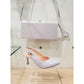 Bioeco 4009 SILVER Closed Toe Slingback Occasion Shoe Matching Bags Available