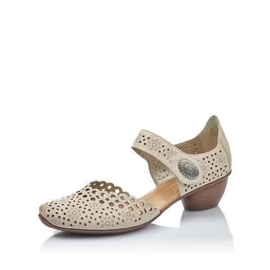 Rieker Bar Shoe OFF WHITE 43753-60