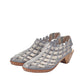 Rieker 46778-22 Ladies Small Heel Sling Blue/ Grey