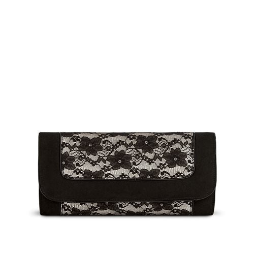 Ruby Shoo Bag Charleston BLACK LACE   matching  shoe style Delilah AVAILABLE