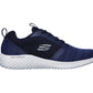 Skechers TRAINER Bounder NAVY 52504 bungee Laced