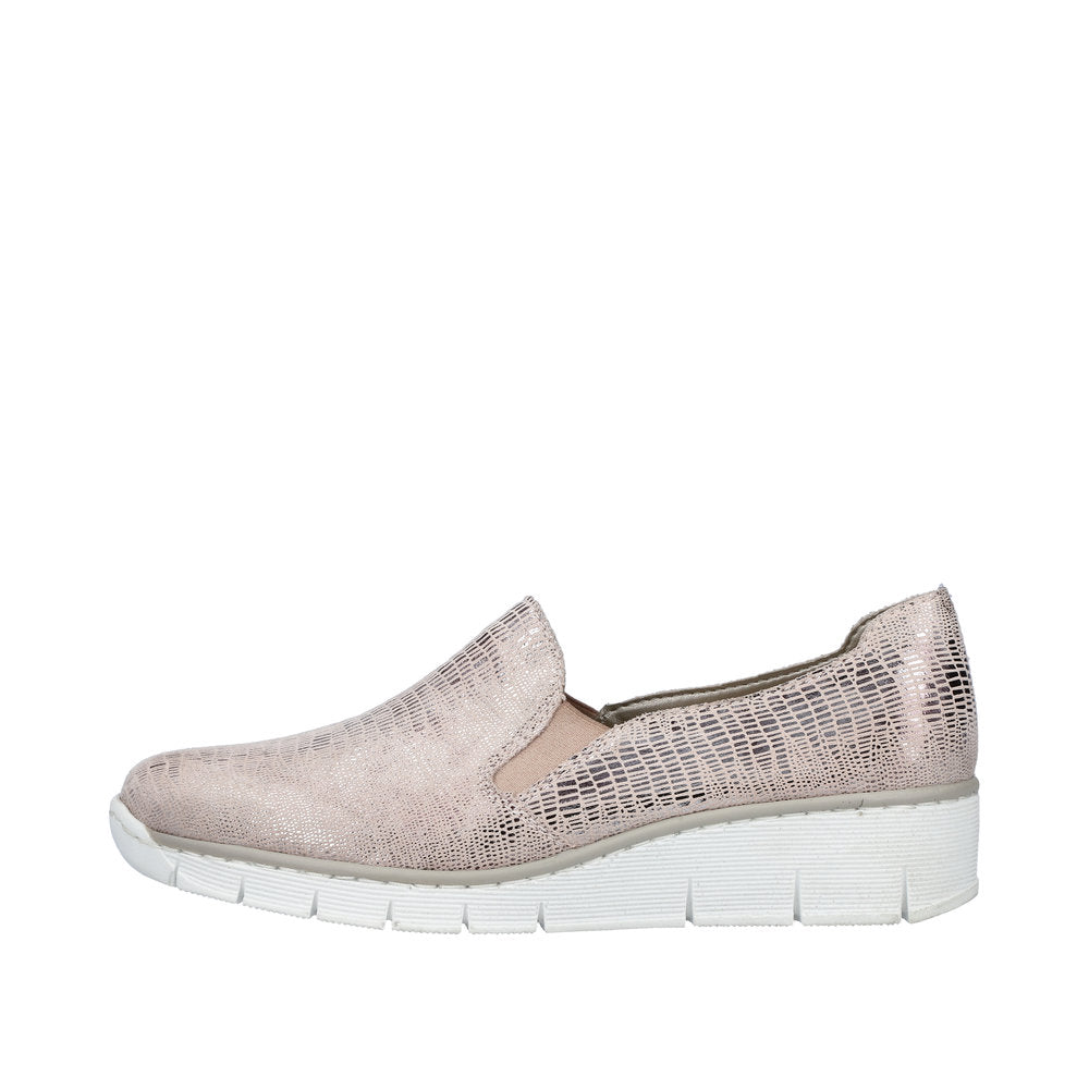 Rieker woman's casual Ginger slip-on shoe 537B0-62