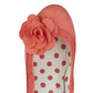 Ruby Shoo COURT SHOE Chrissie CORAL With Flower Trim