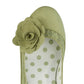 Ruby Shoo COURT SHOE Chrissie PISTACHIO with Lace and Flower Trim