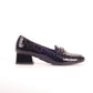 Bioeco 6087 BLACK CROC Low Heeled Loafer