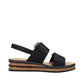 Rieker Black sandal 62950-00