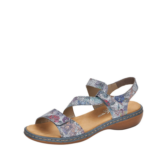 Riker FLORAL Sandal 659C7-90