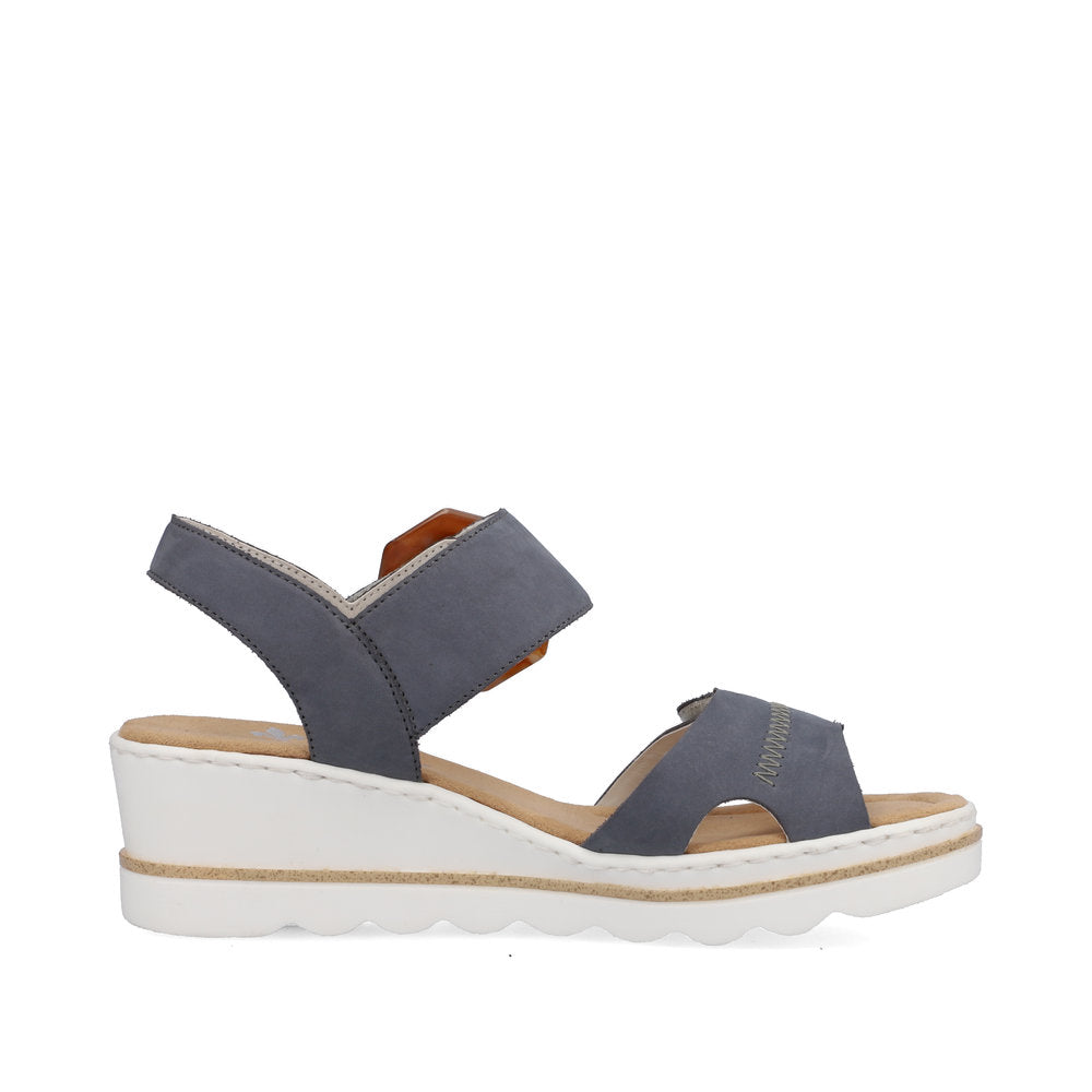 Rieker Wedge Sandal BLUE 67476-14