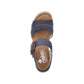 Rieker Wedge Sandal BLUE 67476-14