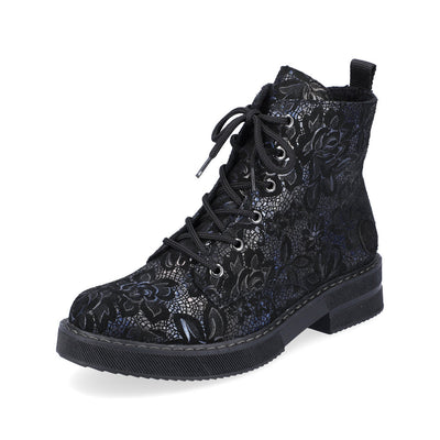 Rieker Ankle Boot 72010-14 NAVY Print