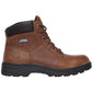 Skechers Men's Boot Relaxed Fit - Workshire ST BROWN Lace up Boot  77009ECBLK