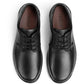 Hotter Burton Black Wide (Dual) Fit Lace Up Shoe