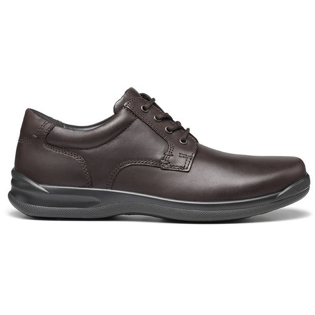 Hotter Burton Brown Leather Wide ( Dual ) Fit Lace Up Shoe