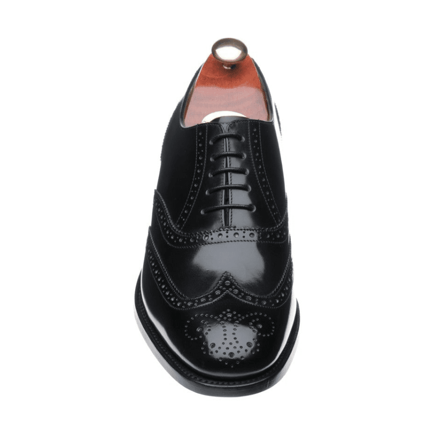 Barker BROGUE SHOE Glasgow BLACK HI SHINE Leather
