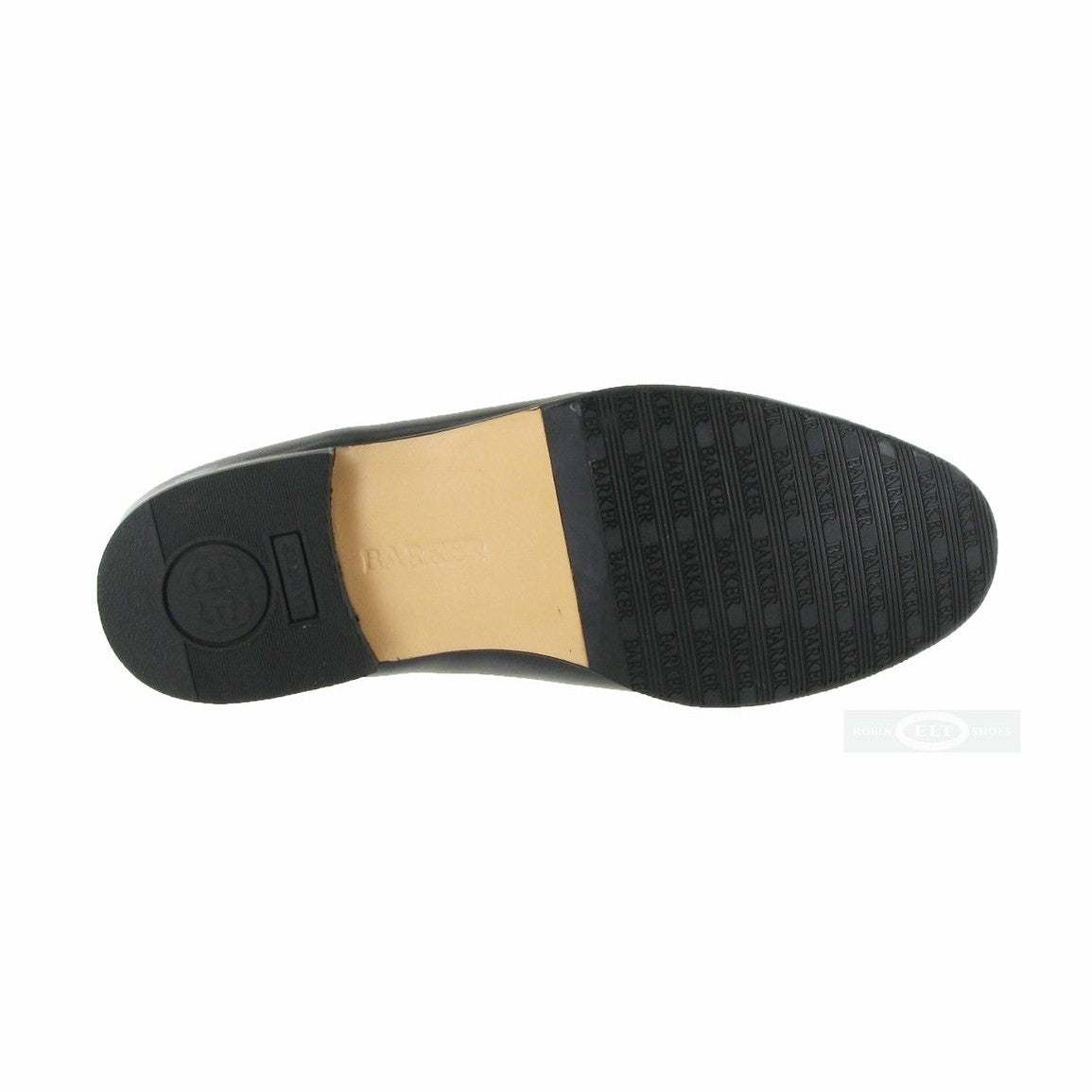 Barker MOCCASIN SHOE Valencia Black Kid Leather