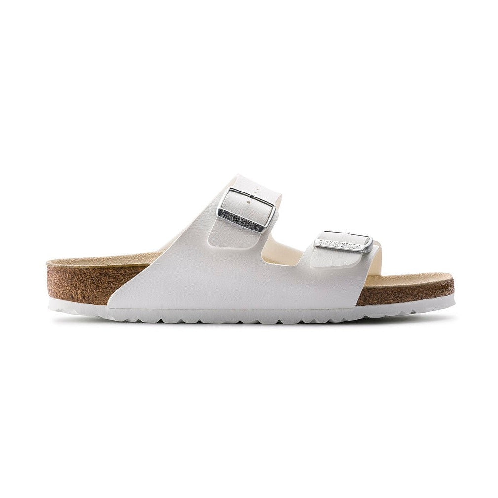 Birkenstock Arizona White BF two strap sandals