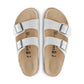 Birkenstock Arizona White BF two strap sandals