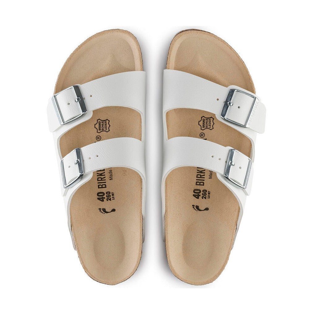 Birkenstock Arizona White BF two strap sandals