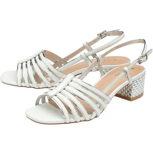 Lotus Classic Occasion Wear Sandal Cheryl WhiteULS305
