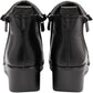 Lotus Ankle Boot in soft leather Cordelia BLACK