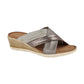 Cipriata sandal Anella pewter L680 Cross strap Mule style