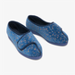 Comfylux Helen Extra Wide Fitting Slipper touch easy fastening for cosy feet