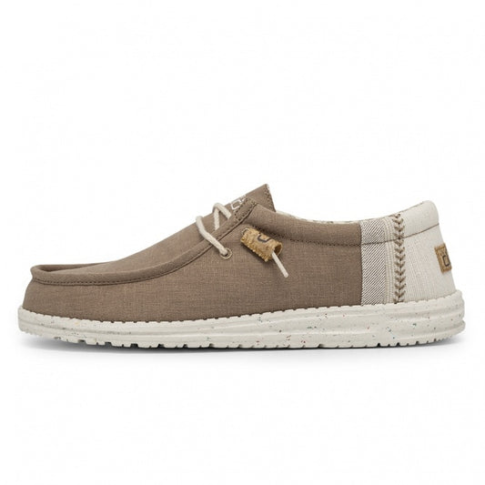 Dudes Men's Wally Natural Linen Clay Wally Linnen CLAY WALLY LINNEN