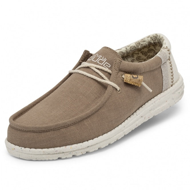 Dudes Men's Wally Natural Linen Clay Wally Linnen CLAY WALLY LINNEN