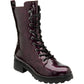 Lotus Mid Calf Boot Delaney PURPLE Patent