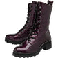 Lotus Mid Calf Boot Delaney PURPLE Patent