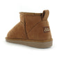 Ella Rocket CHESTNUT Faux Suede and Faux Sheepskin Ankle Boot