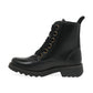 FLY London Ankle Boot Ragi BLACK Soft Leather Military Style Lace Boot