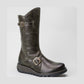 FLY London Mid Calf Boot Mes 2 Brown Leather
