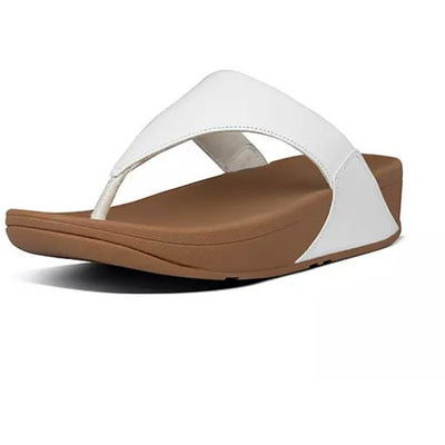Fitflop SANDAL Lulu WHITE Leather WITH Toe Thongs