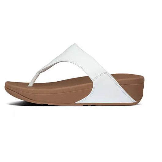 Fitflop SANDAL Lulu WHITE Leather WITH Toe Thongs