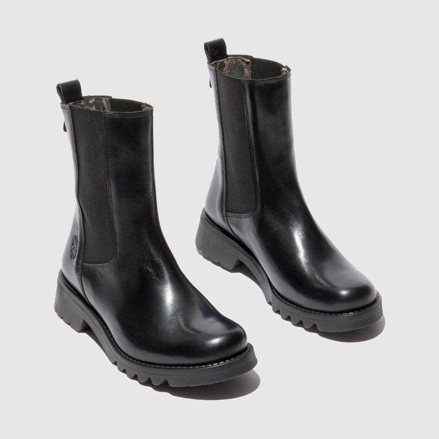 Fly London Chelsea Boot REIN BLACK