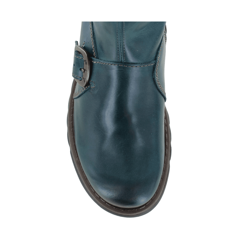 Fly London Mid Calf Boot MES 2 Petrol Leather